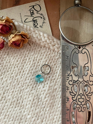 Maschenmarkierer mit Kristall von Swarovski® verschiedene Kristallfarben & -Formen