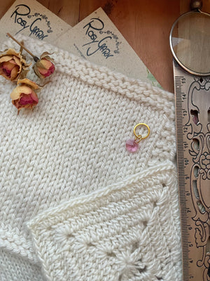 Maschenmarkierer - Rose Swarovski®
